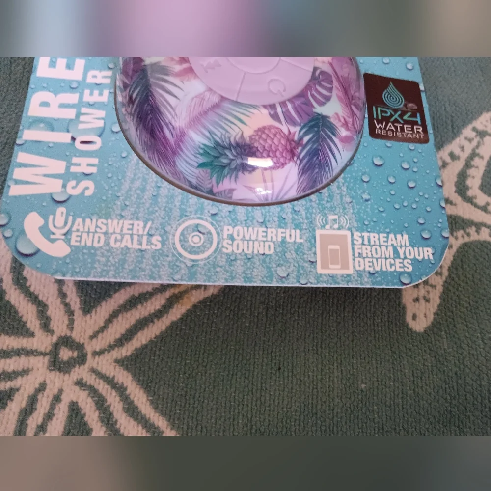 Wireless Shower Speaker - Tropical Design